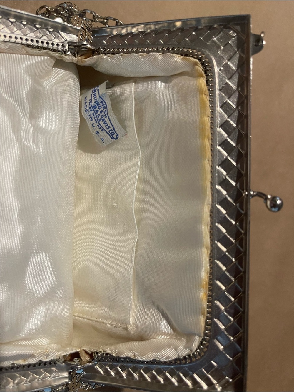 Vintage Whiting & Davis Silver Mesh Evening Bag | OS - Picture 8 of 9